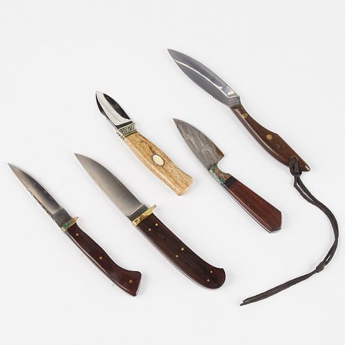 GRP: 5 HUNTING KNIVES - C.R. SIGMAN