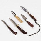 GRP: 5 HUNTING KNIVES - C.R. S
