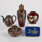 GRP: 5 JAPANESE MEIJI CLOISONN