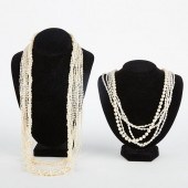 GRP: 5 PEARL NECKLACES W/ 2 BO