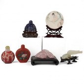 GRP: 6 20TH C. JADE & HARDSTON
