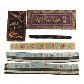 GRP: 6 CHINESE EMBROIDERED SIL