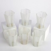 GRP: 6 VENETIAN MURANO LATTICI