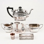 GRP: 7 SILVER PLATED WARES - T