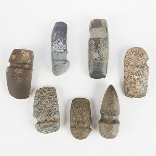 GRP: 7 STONE AXEHEADSGroup of seven