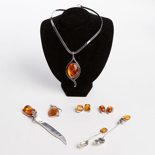 GRP: ART NOUVEAU AMBER STERLING