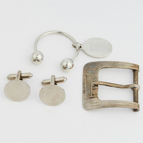 GRP: STERLING CUFFLINKS KEY RING