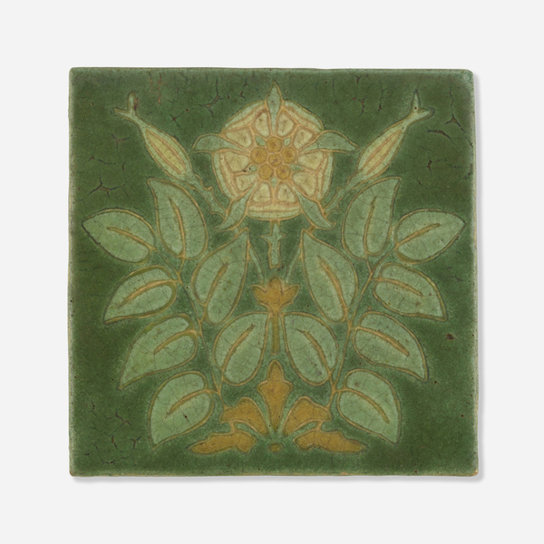 Grueby Faience Company. Rare trivet