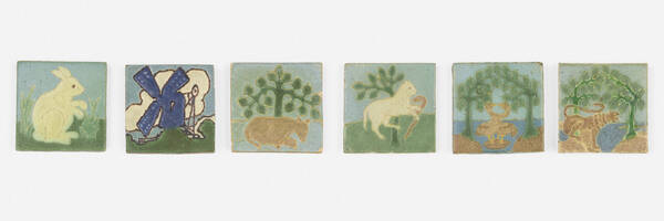 Grueby Faience Company. tiles,