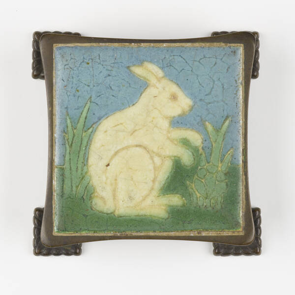 Grueby Faience Company. trivet tile