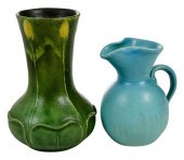 GRUEBY FAIENCE POTTERY VASE, V