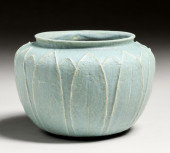 GRUEBY POTTERY MATTE BLUE VASE