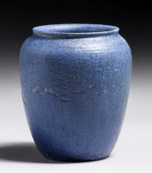 GRUEBY POTTERY MATTE BLUE VASE