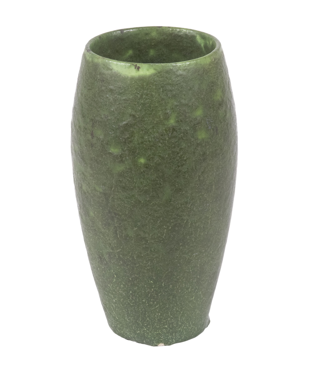 GRUEBY POTTERY MATTE GREEN VASE