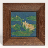GRUEBY POTTERY WATERLILY TILE