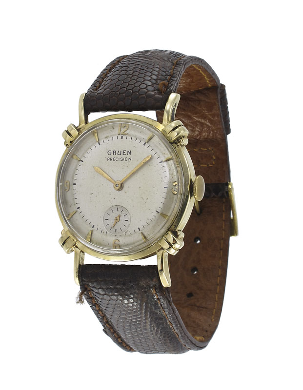 GRUEN 14K GOLD WRIST WATCH: Circa