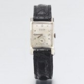 GRUEN 14K WHITE GOLD DIAMOND M