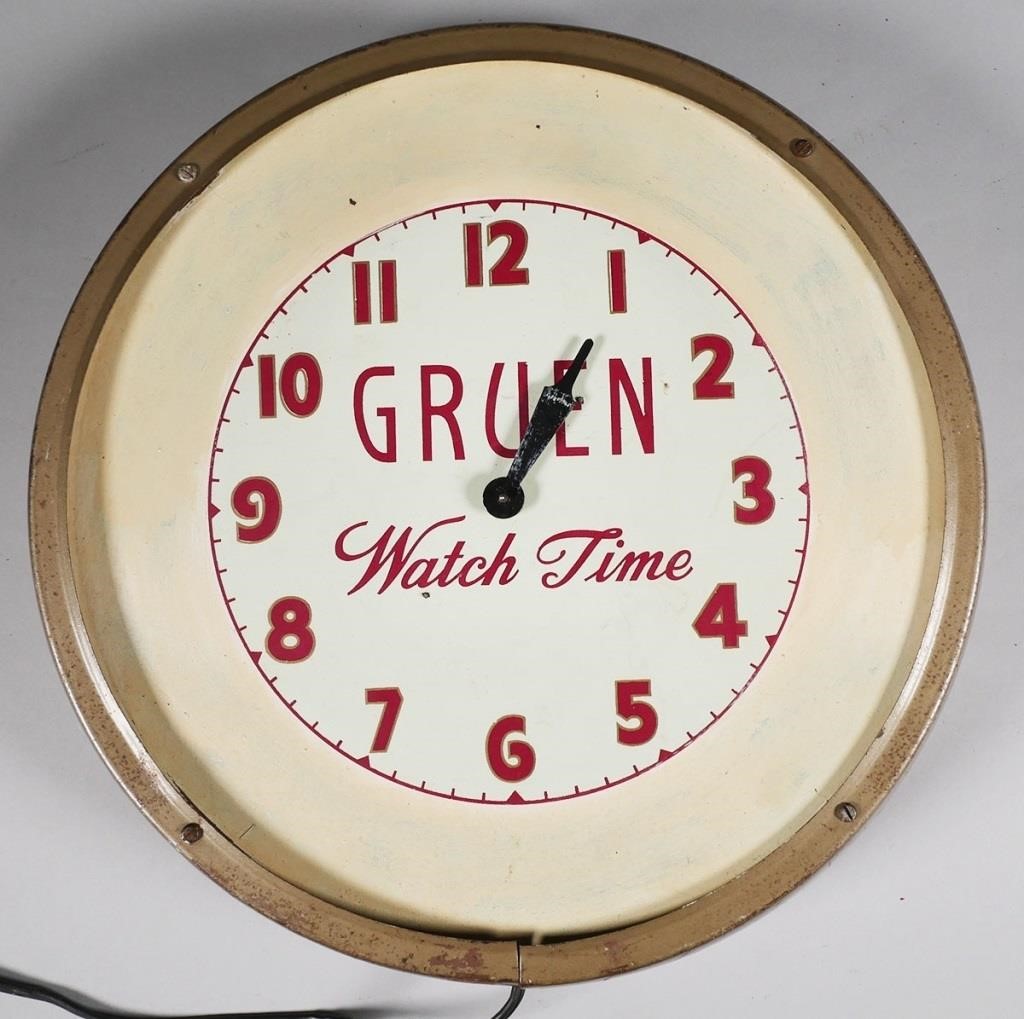 GRUEN WATCH TIME ELECTRIC WALL