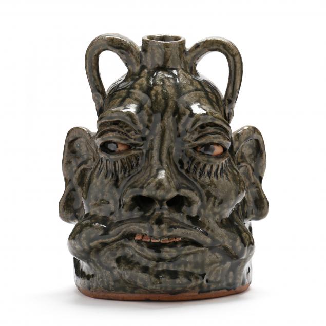 GRUMPY FACE JUG, GATEMOUTH