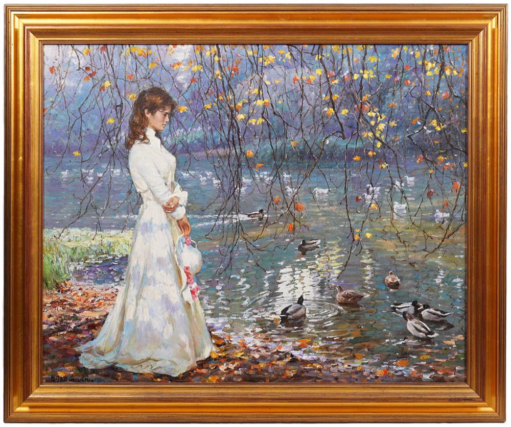 GUAN ZEJU 'AUTUMN REFLECTION' OIL