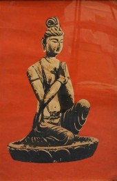GUANYIN, FRAMED BATIK, FRAME: