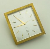GUBELIN BRASS TABLE CLOCKGUBEL