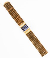 GUBELIN LADY'S 18K GOLD, SAPPH