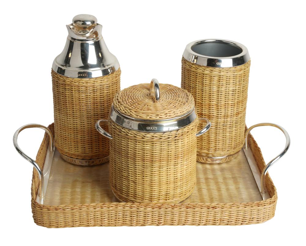 GUCCI BAR SETchromed metal and