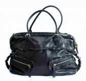 GUCCI BLACK CALFSKIN RUFFLE SA