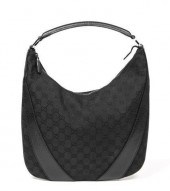 GUCCI BLACK GG MONOGRAM CANVAS