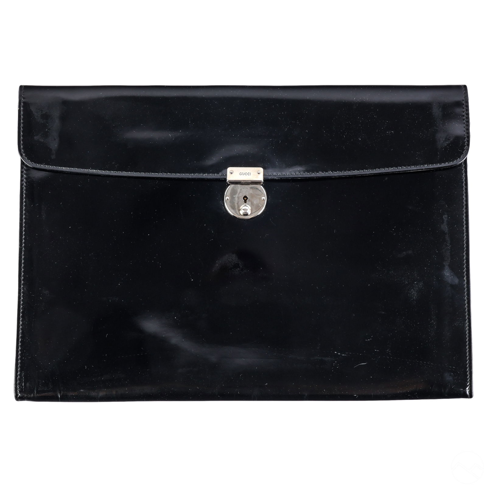 GUCCI BLACK ITALIAN LEATHER
