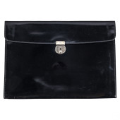 GUCCI BLACK ITALIAN LEATHER DO