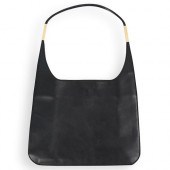 GUCCI BLACK LEATHER SHOULDER B