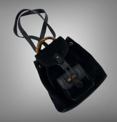 GUCCI BLACK SUEDE MINI BACKPAC
