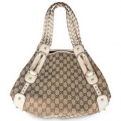 GUCCI BROWN HORSEBIT TOTE BAGD