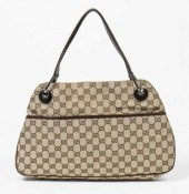 GUCCI 'ECLIPSE' GG CANVAS LEAT