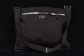 Gucci flat black nylon messeng
