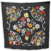 GUCCI FLORAL SILK SCARFDESCRIP