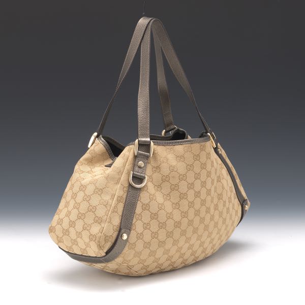 GUCCI GG CANVAS HOBO BAG  16" x 10"