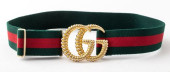 GUCCI GOLD-TONE METAL LOGO BUC