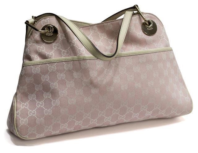 GUCCI LIGHT PINK MONOGRAM CANVAS
