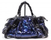 GUCCI METALLIC NAVY BLUE SNAKE
