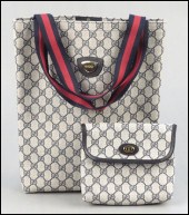 GUCCI MONOGRAMMED CANVAS AND L