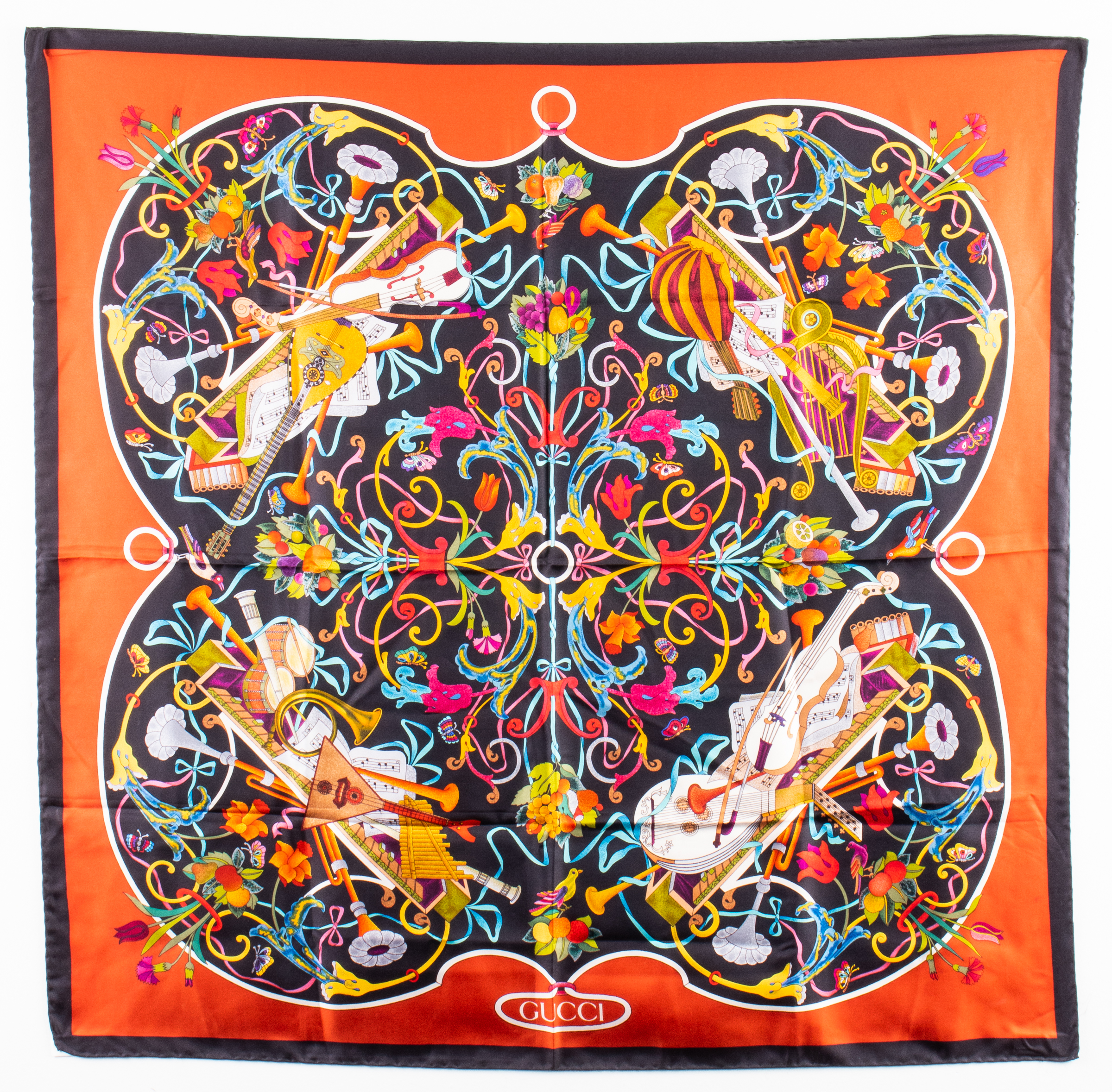 GUCCI MUSICAL INSTRUMENT MOTIF SILK