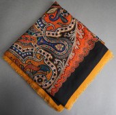 GUCCI PAISLEY WOOL SHAWL, 51 X