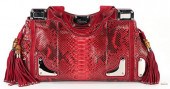GUCCI RACE RED PYTHON PURSEGuc