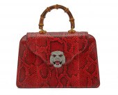 GUCCI RED SNAKESKIN 'JUVENILIA