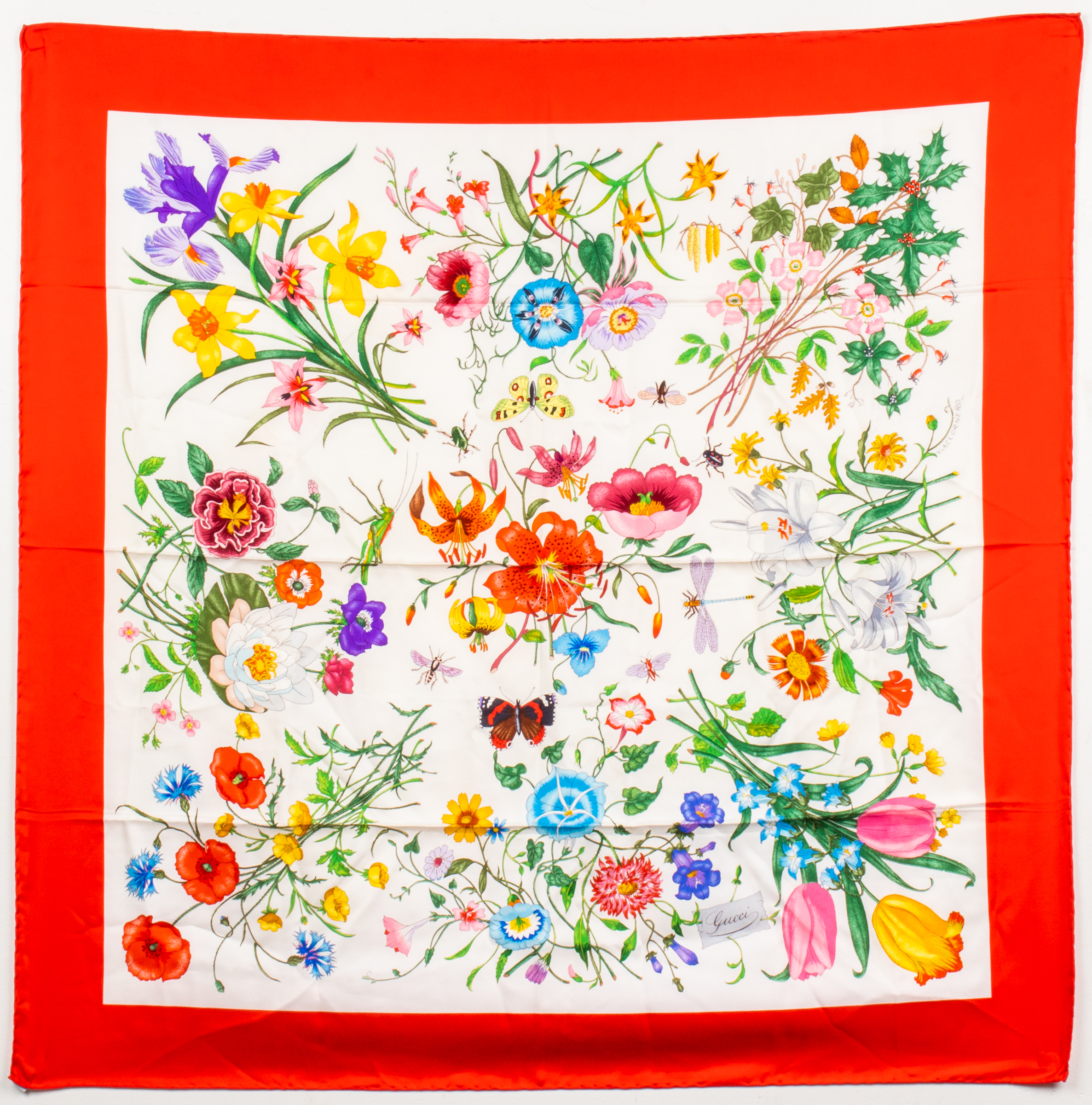 GUCCI SILK 'FLORA' SCARF Vittorio