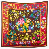GUCCI SILK FLORAL AND FRUIT SC