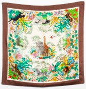 GUCCI SILK 'THE JUNGLE' SCARF